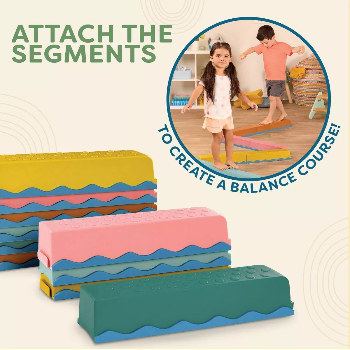 B. toys Balance & Hop Beams Balance & Build Add-on Set