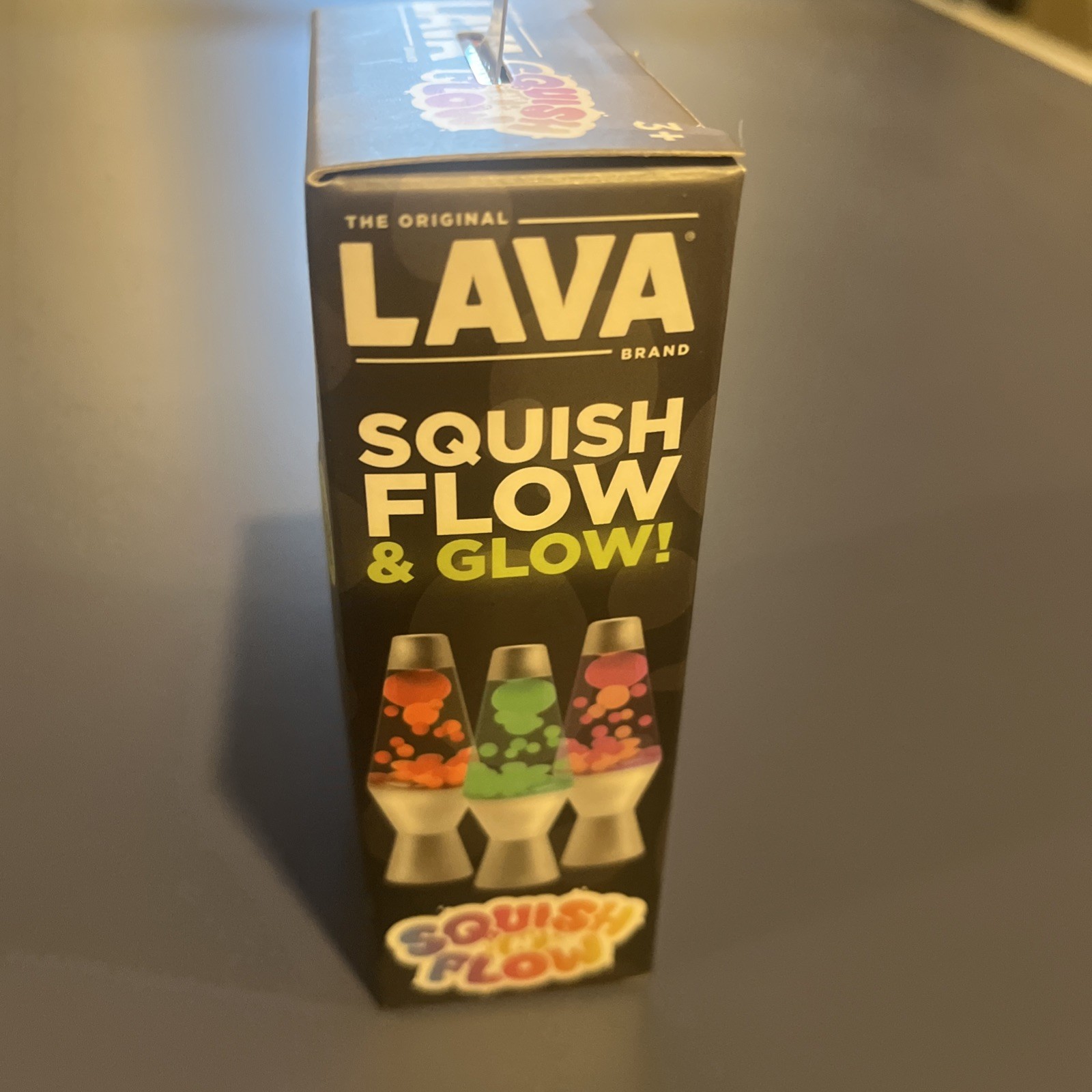 Schylling Lava Lamp Squish N Flow Squishy NeeDoh Glow In The Dark Pink Rare New