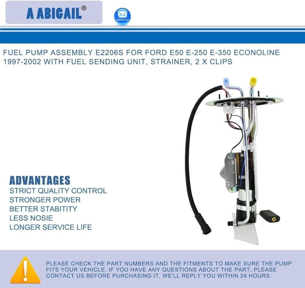Fuel Pump Compatible with 1997-2003 Ford E-150 E-250 E-350 Econoline Club Wagon