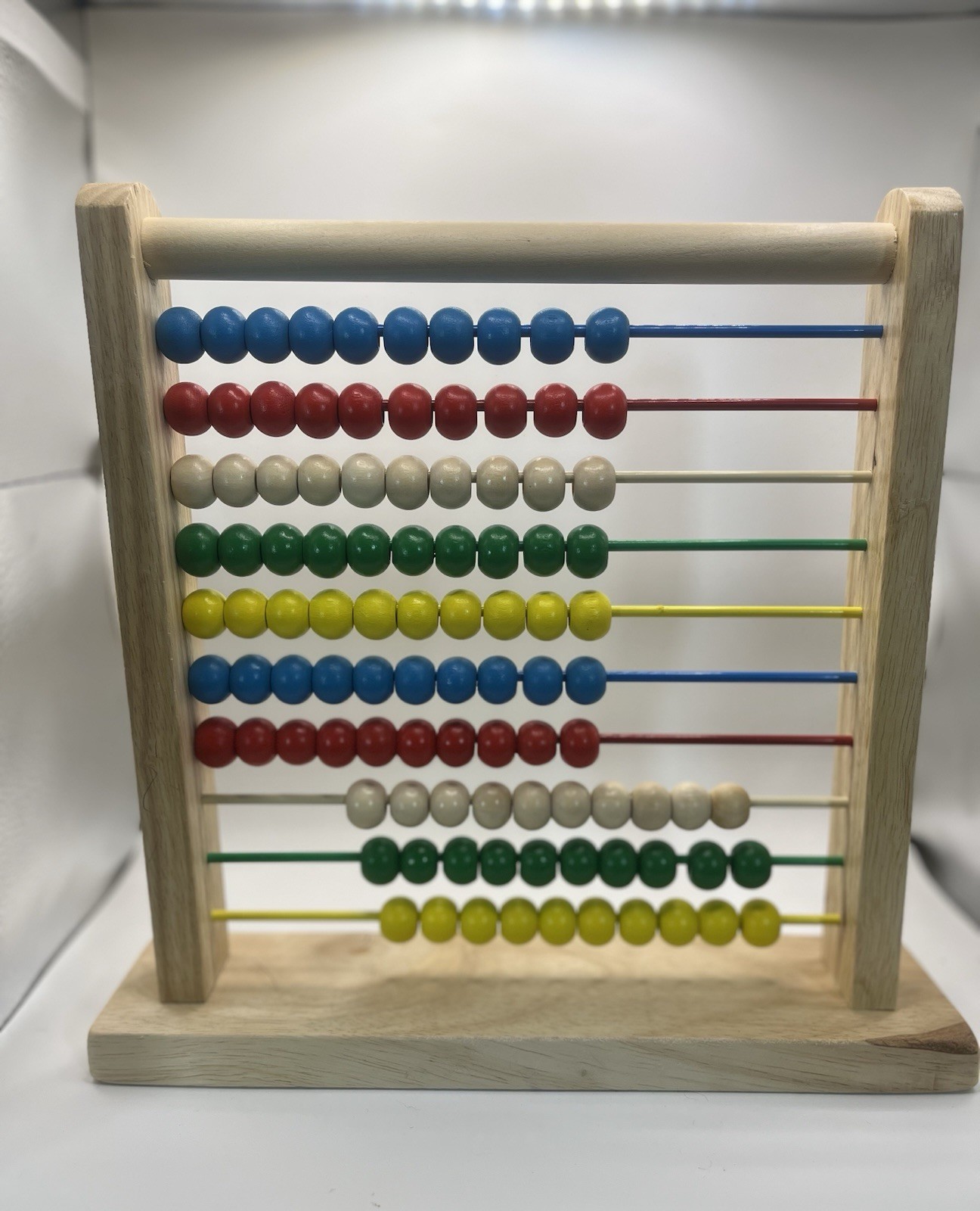 Melissa & Doug Wooden Abacus Mathematics Toy Multicolor Ages 4-7 8-11 Years