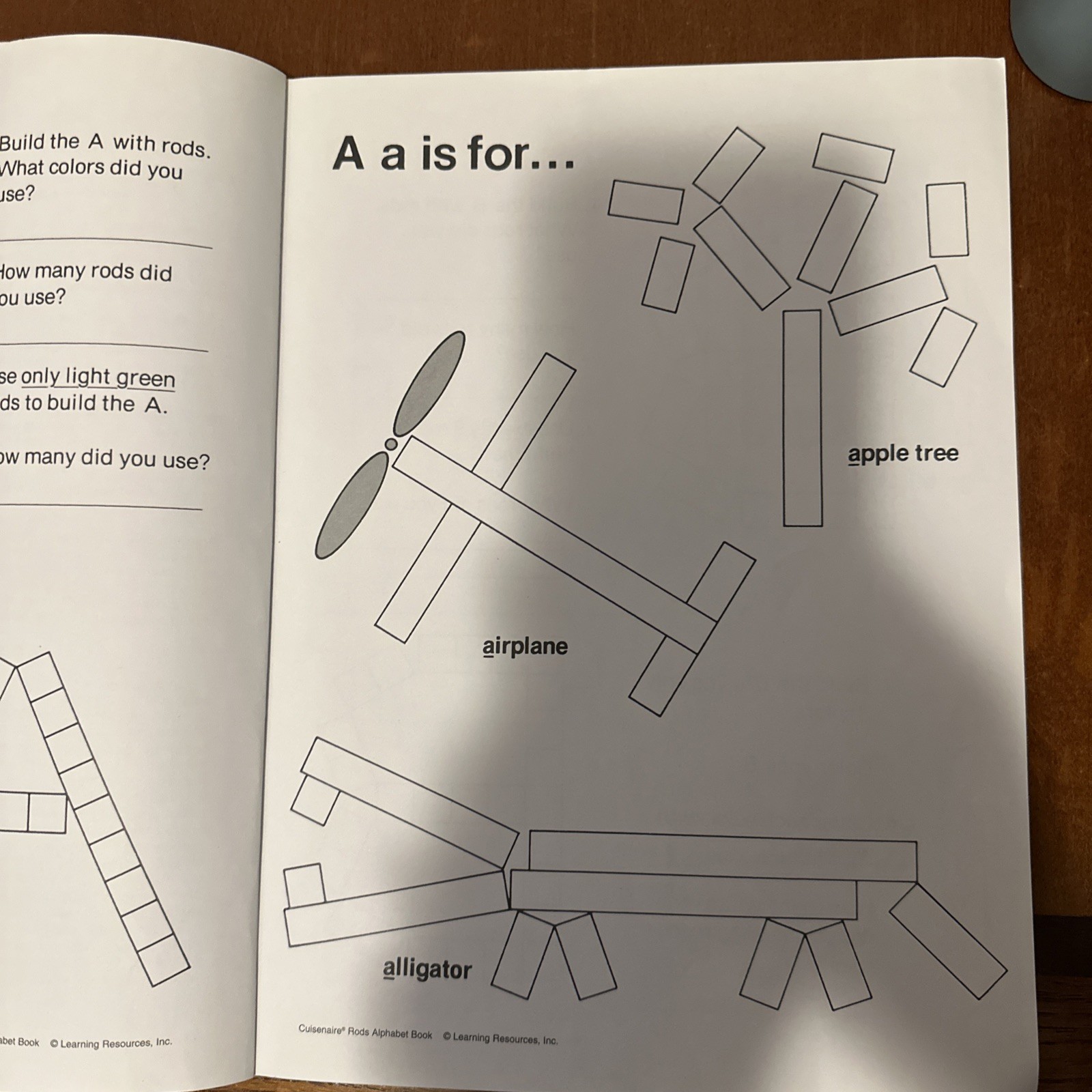 Learning Resources Cuisenaire Rods Alphabet Book K-4 Problem Solving A-Z