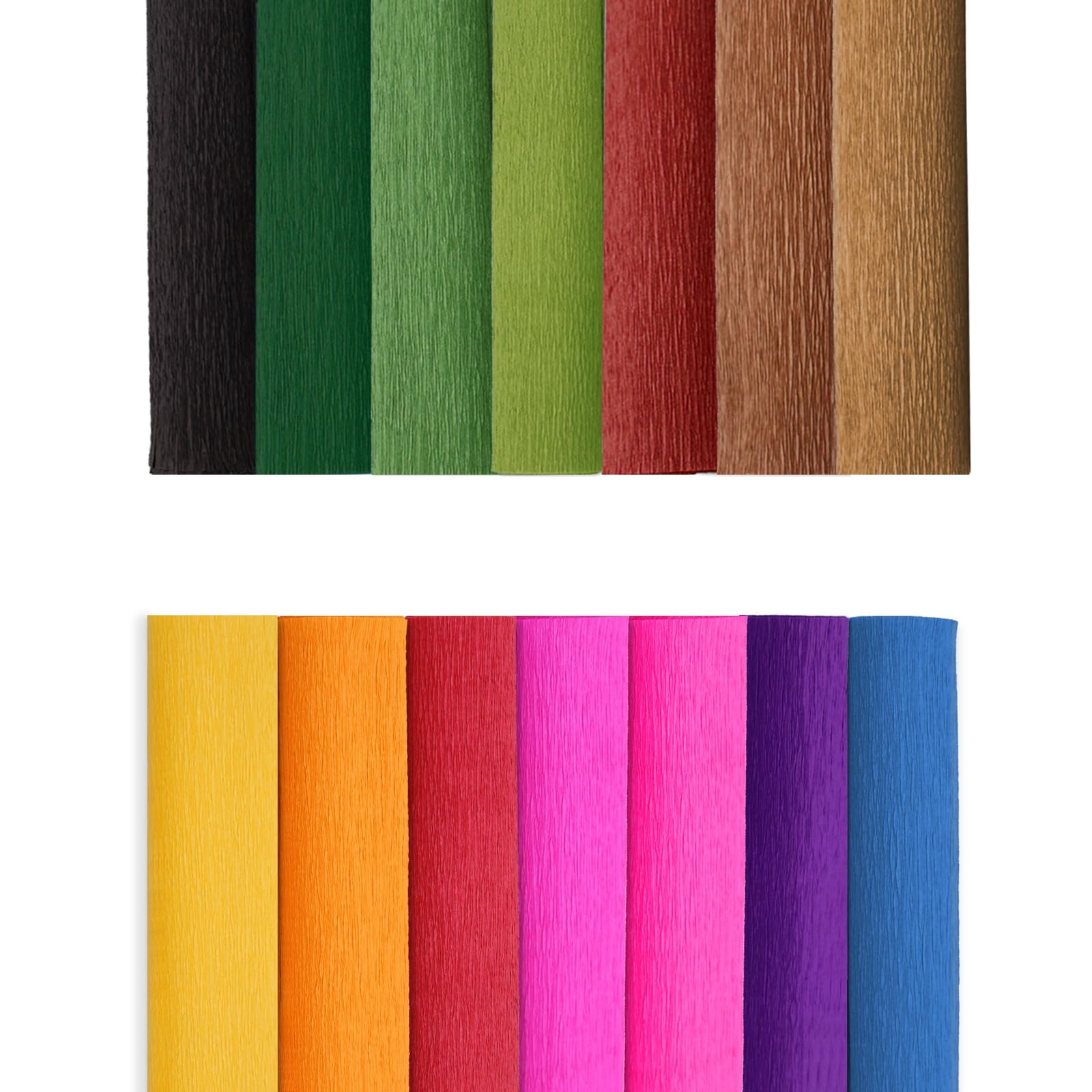 Crepe Paper Flower DIY 14 Colors, 9.8 x 98 Inch Wide Multiple colors 1