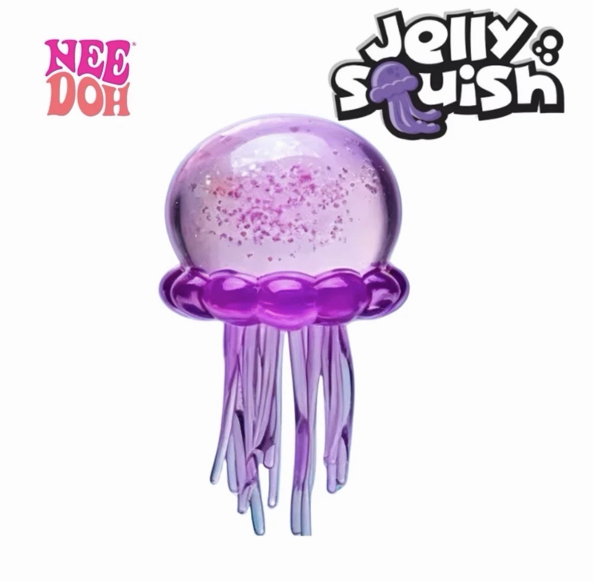 Purple Jellyfish Jelly Squish Stress Toy Fidget Squeeze Super Squish