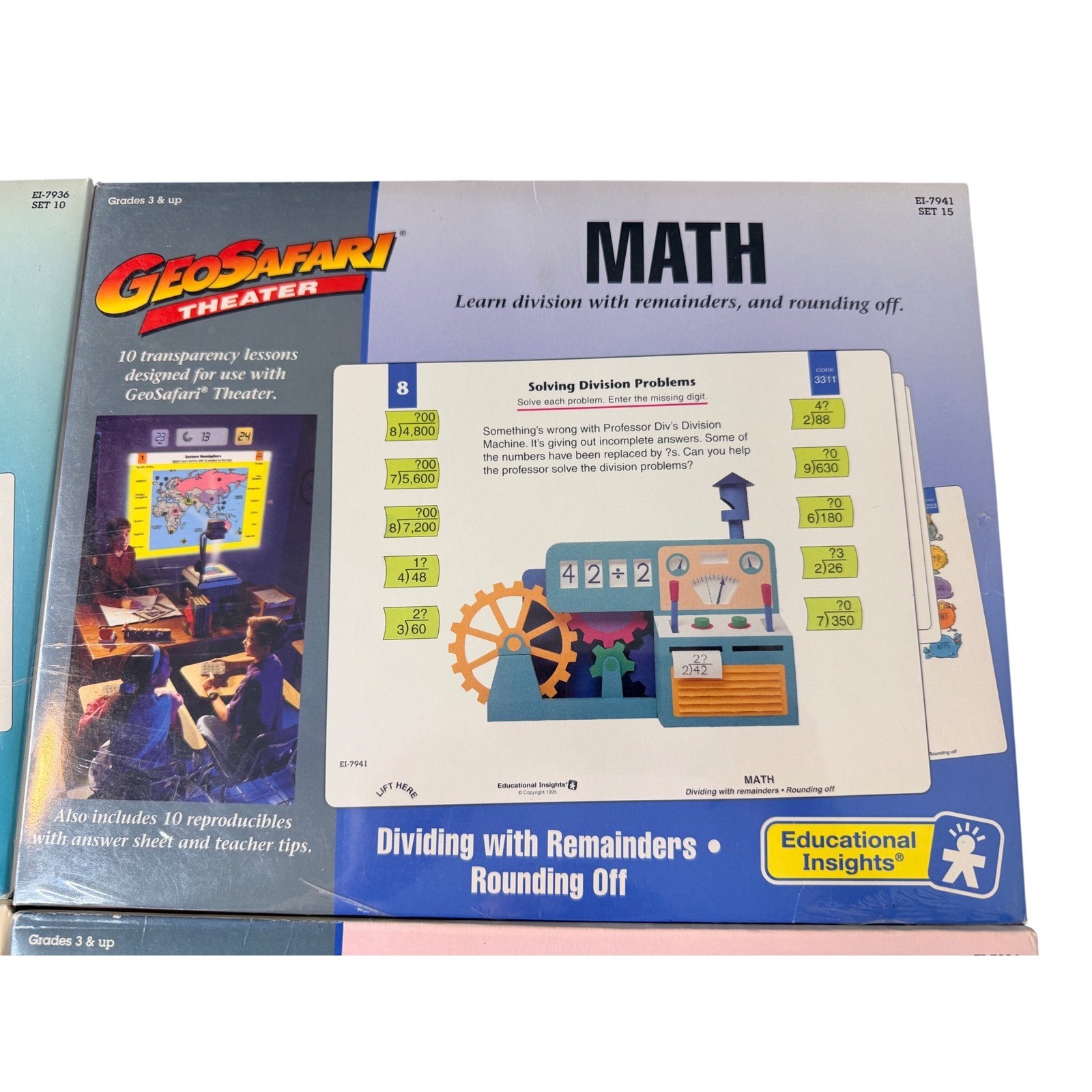 GeoSafari Theater Educational Set of 4 Math Sealed Geography Lessons