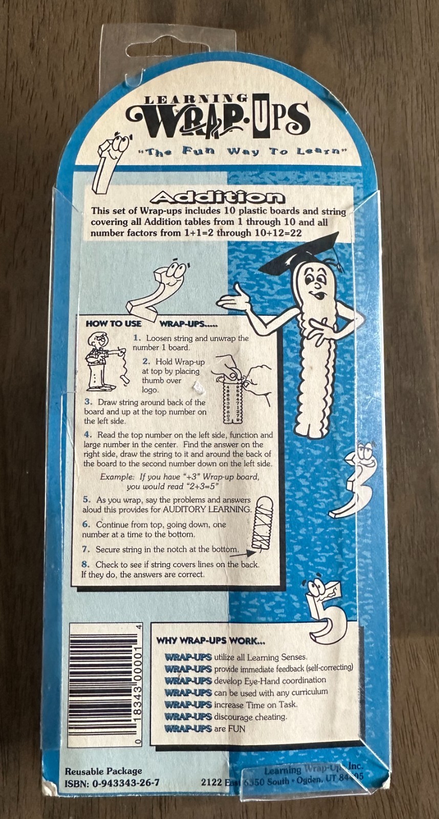 VTG 80s ADDITION Learning Wrap-Ups School Math Tool Homeschool NOS NEW