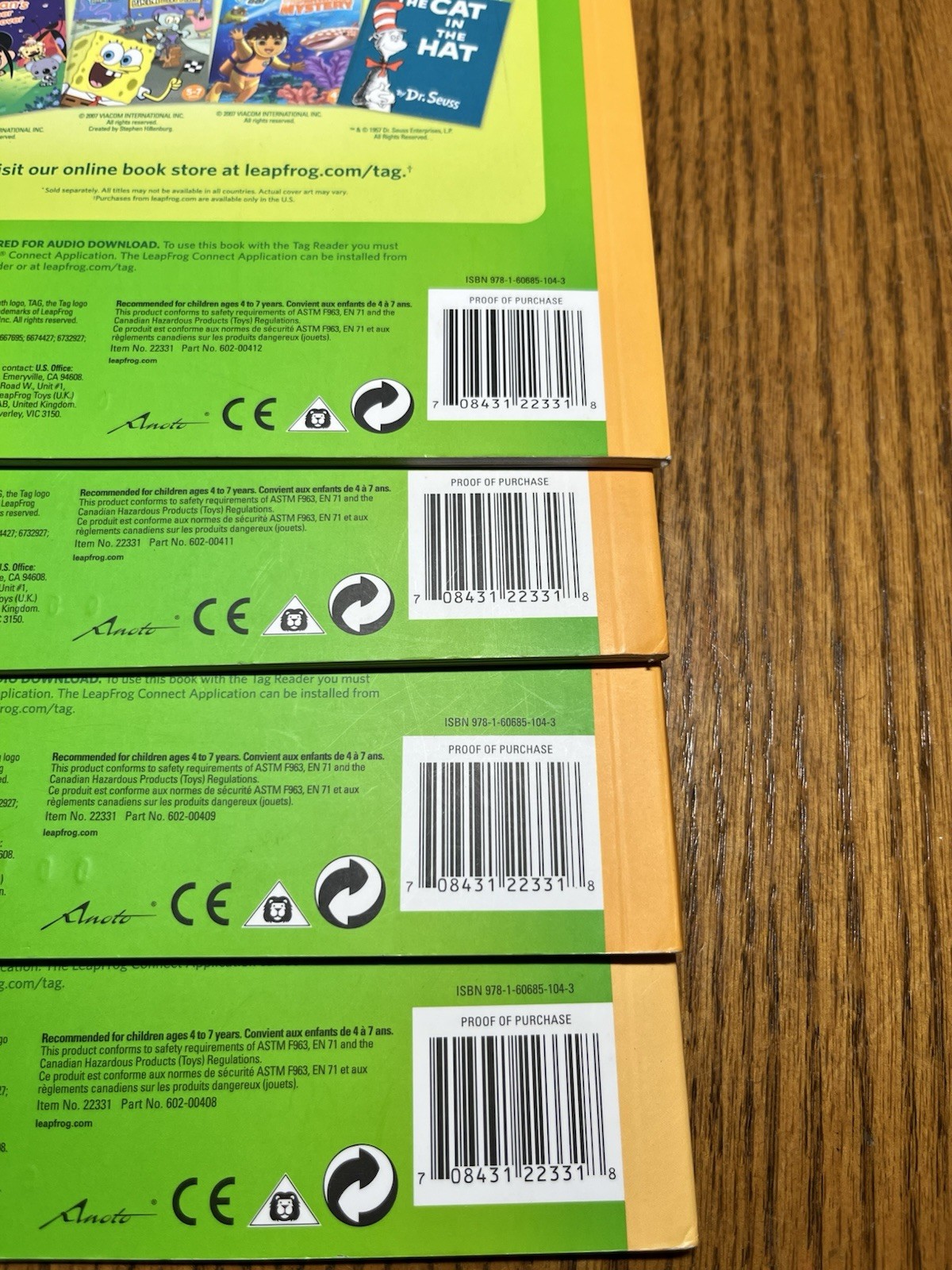 Leap Frog Tag Junior Book Long Vowels Set Of 4