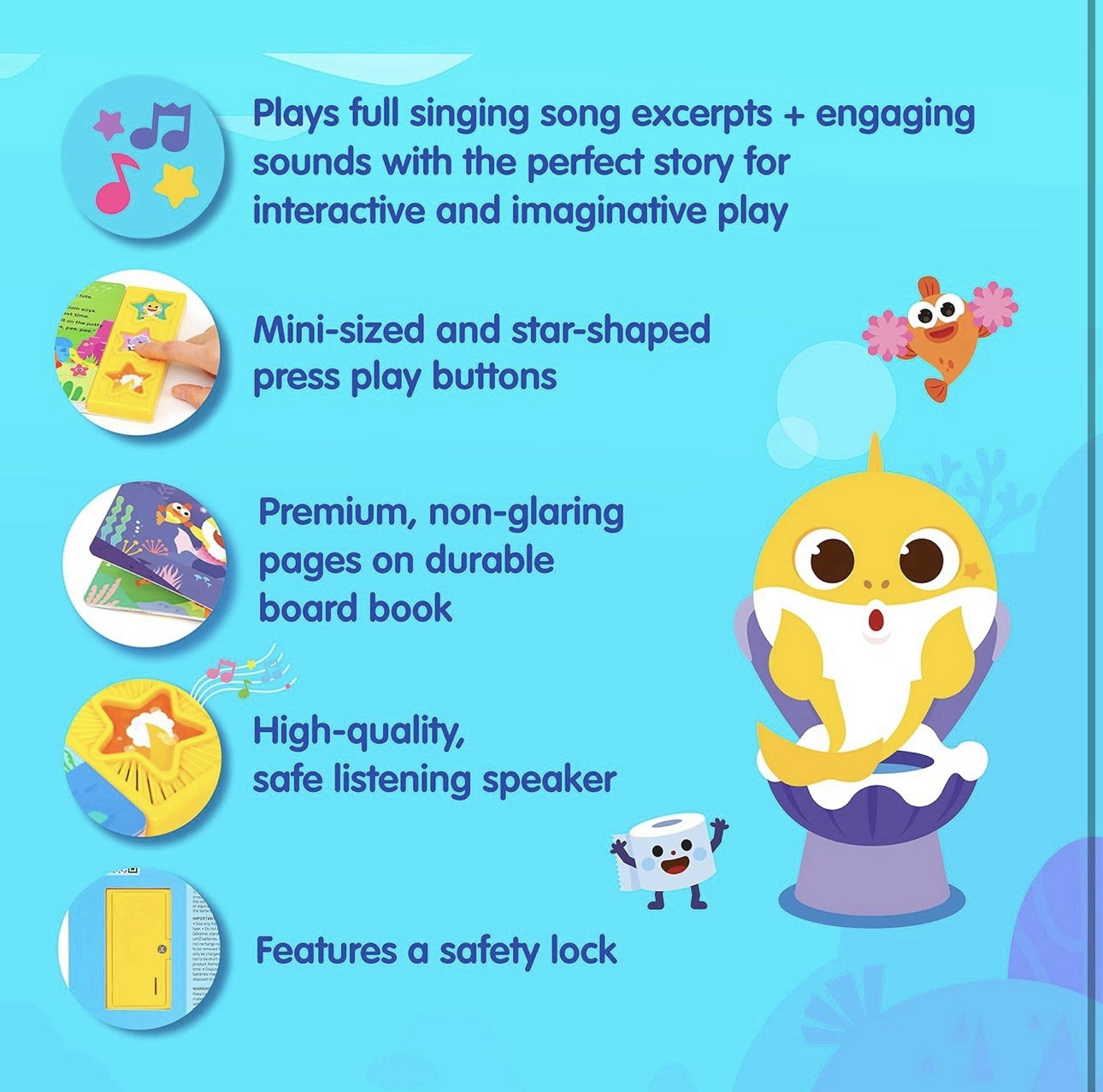 Pinkfong Baby Shark Potty Time Sound Book Interactive Potty Training Storybook