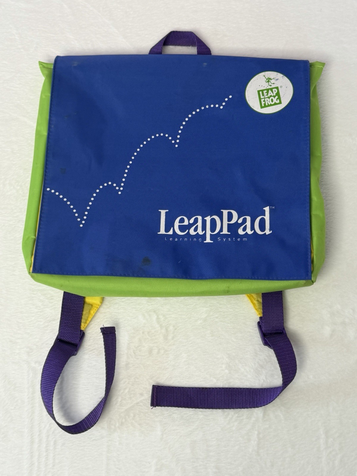 Leapfrog LeapPad Learning Game System Console Model 57-000-01 w/backpack TESTED