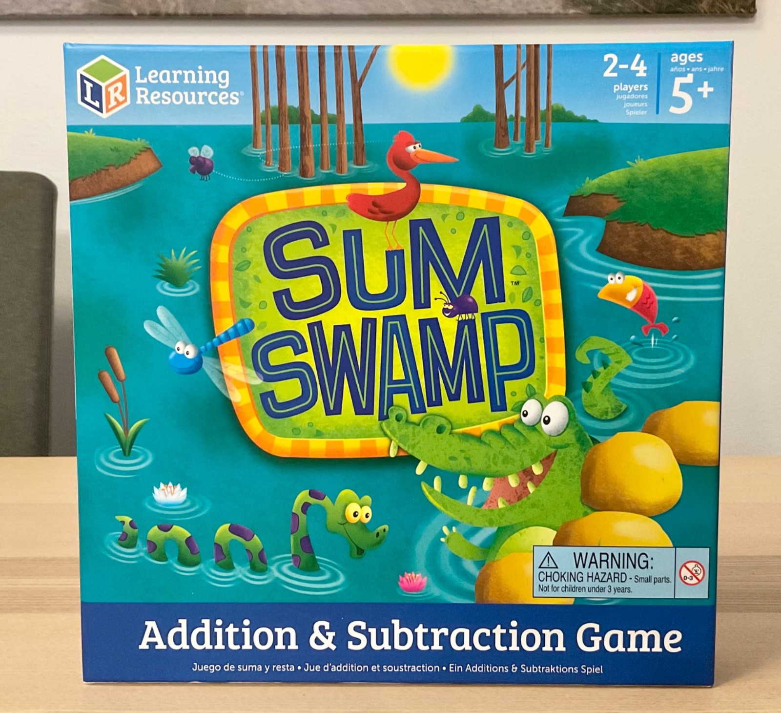 100% Complete Sum Swamp Add & Subtract Educational Board Game Preschool Toddler