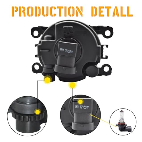 Fog Lights Compatible with 2005-2009 Frontier (w/Painted Bumper) / 2005-2012