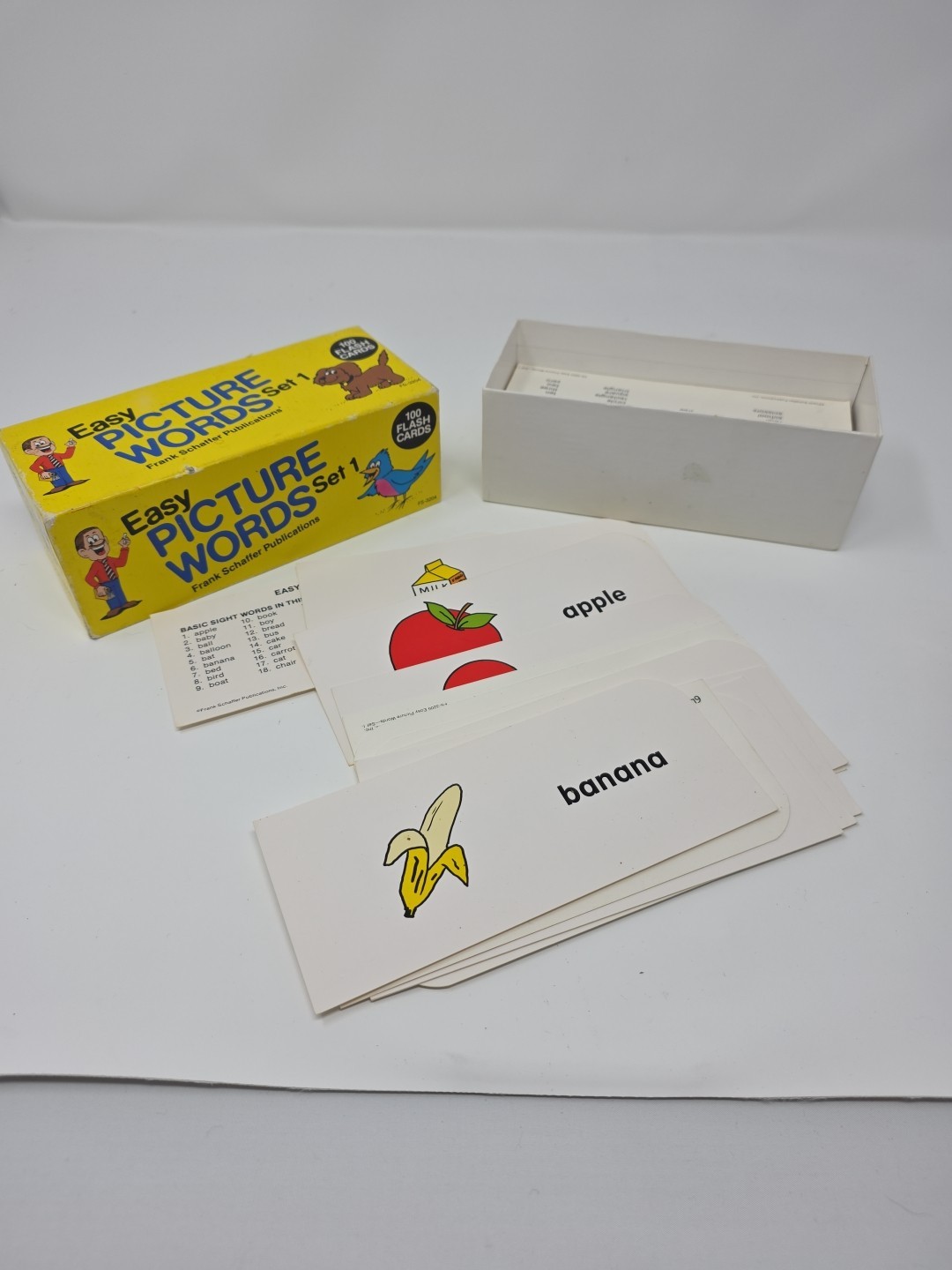 1987 Frank Schaffer’s Easy Picture Words Flash Cards Set 1