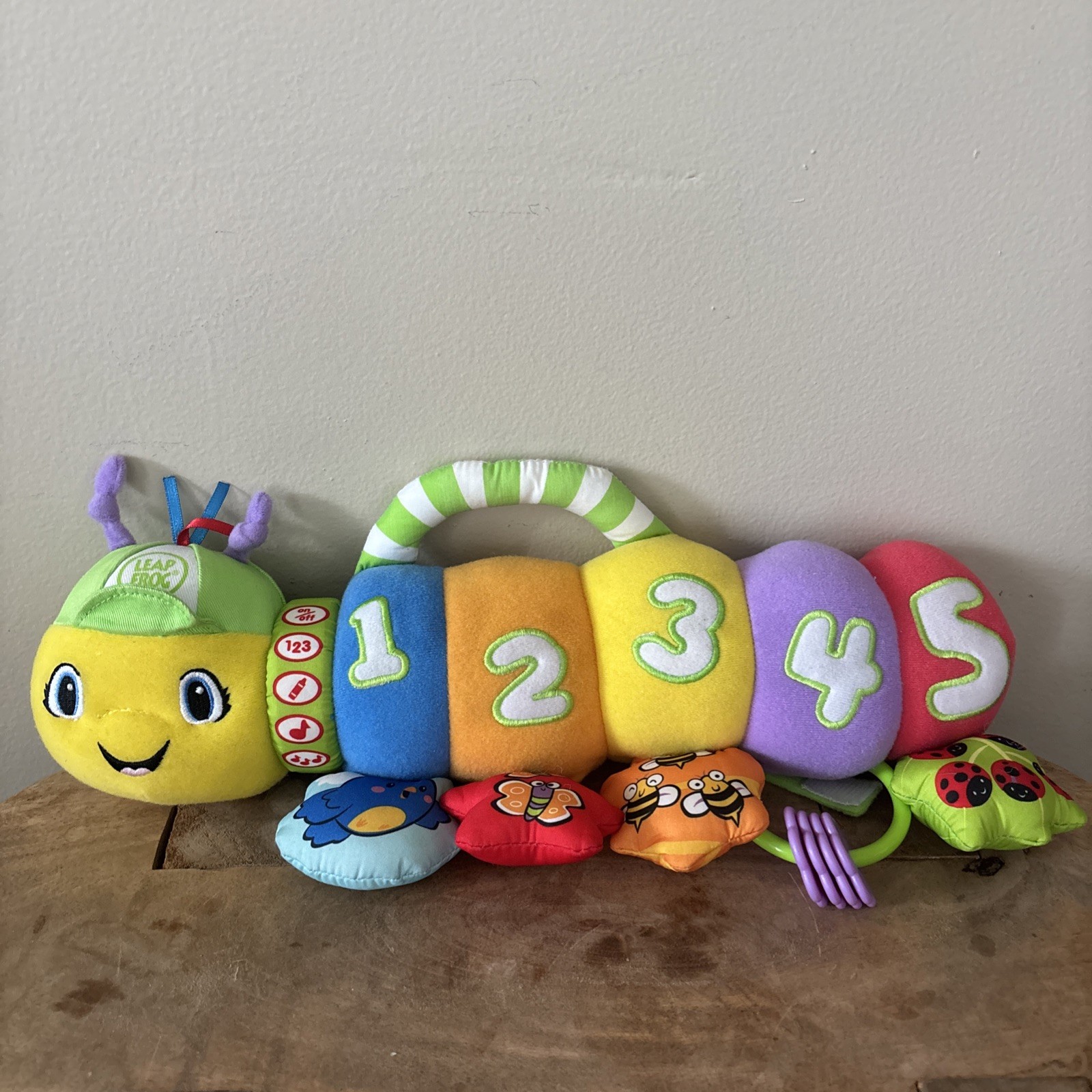 LeapFrog Baby Musical Counting Pal Sensory 14″ Caterpillar Play Tested Works