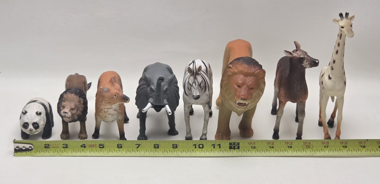 Large Safari Etc Plastic Zoo Animal Toy Lot Vintage Mixed Hard Figurine 2-8″