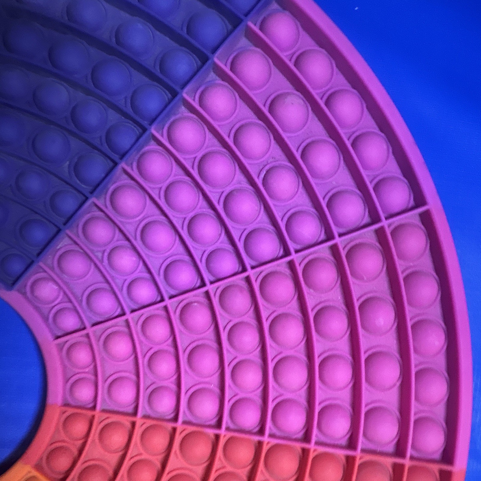 Large Rainbow Semicircle Pop It Tactile Sensory Toy Ages 3+ Multicolor