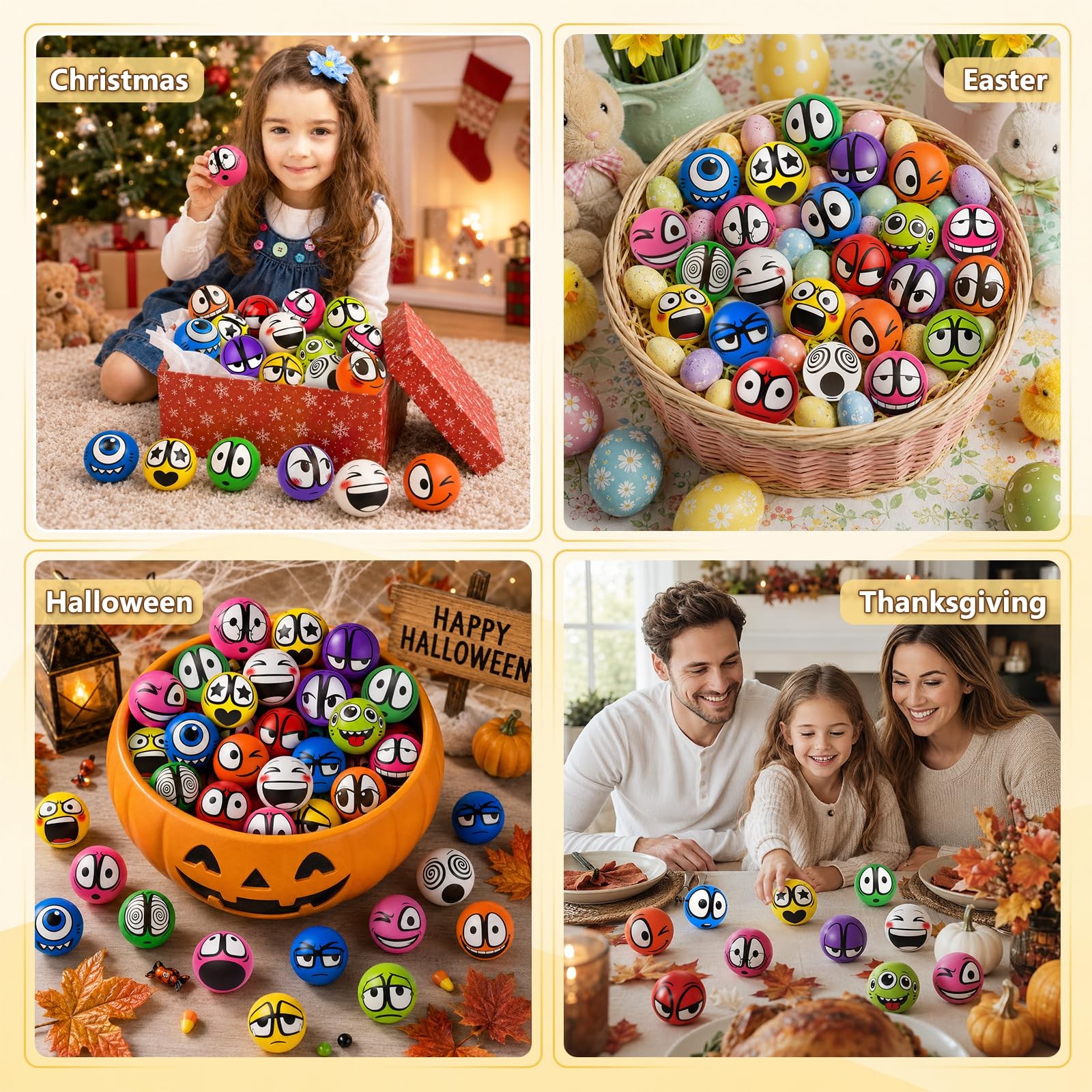Shqdd Balls 100Pcs Balls For Bulk Squeeze Toys For Relief Perfect For Office