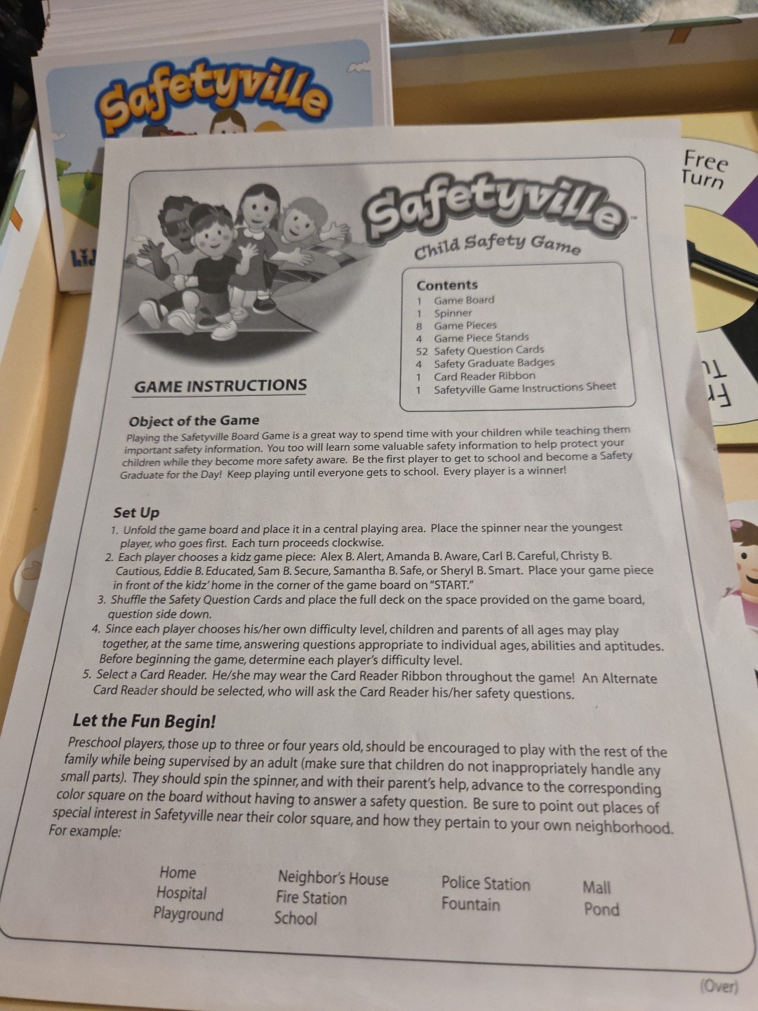 Vintage 2003 Safetyville Child Safety Education Game By Kidz-idz. Complete.