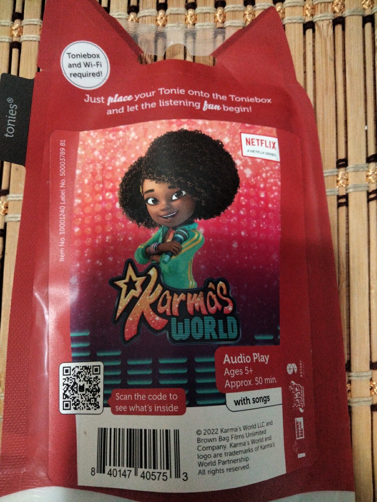 Tonies Karma’s World Tonie Audio Play Character For The Toniebox NEW