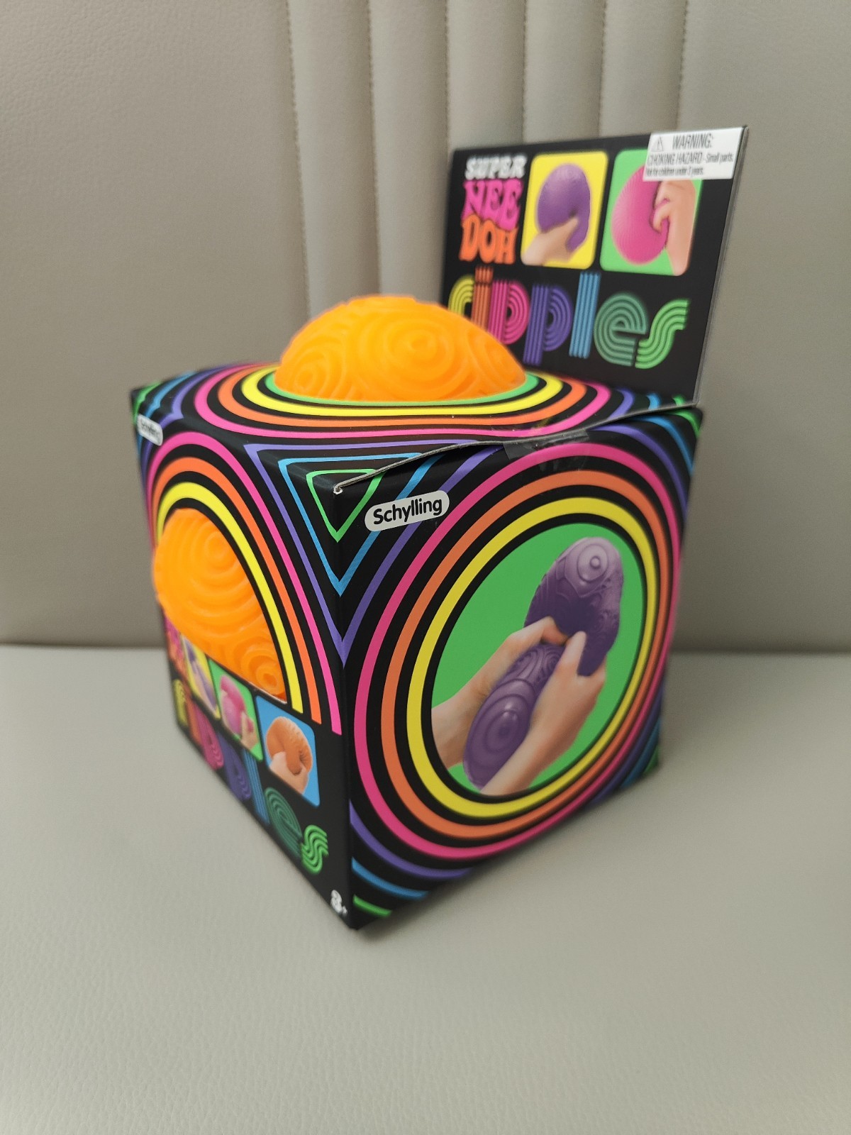 Schylling Super NeeDoh Ripples ORANGE *NEW* SHIP FAST!