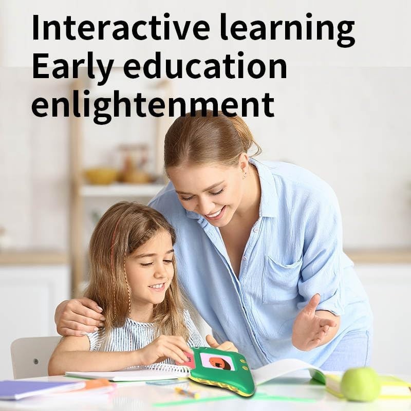 Talking Flash Cards Learning Machine Kids Educational Toy 112 Cards Rechargeable