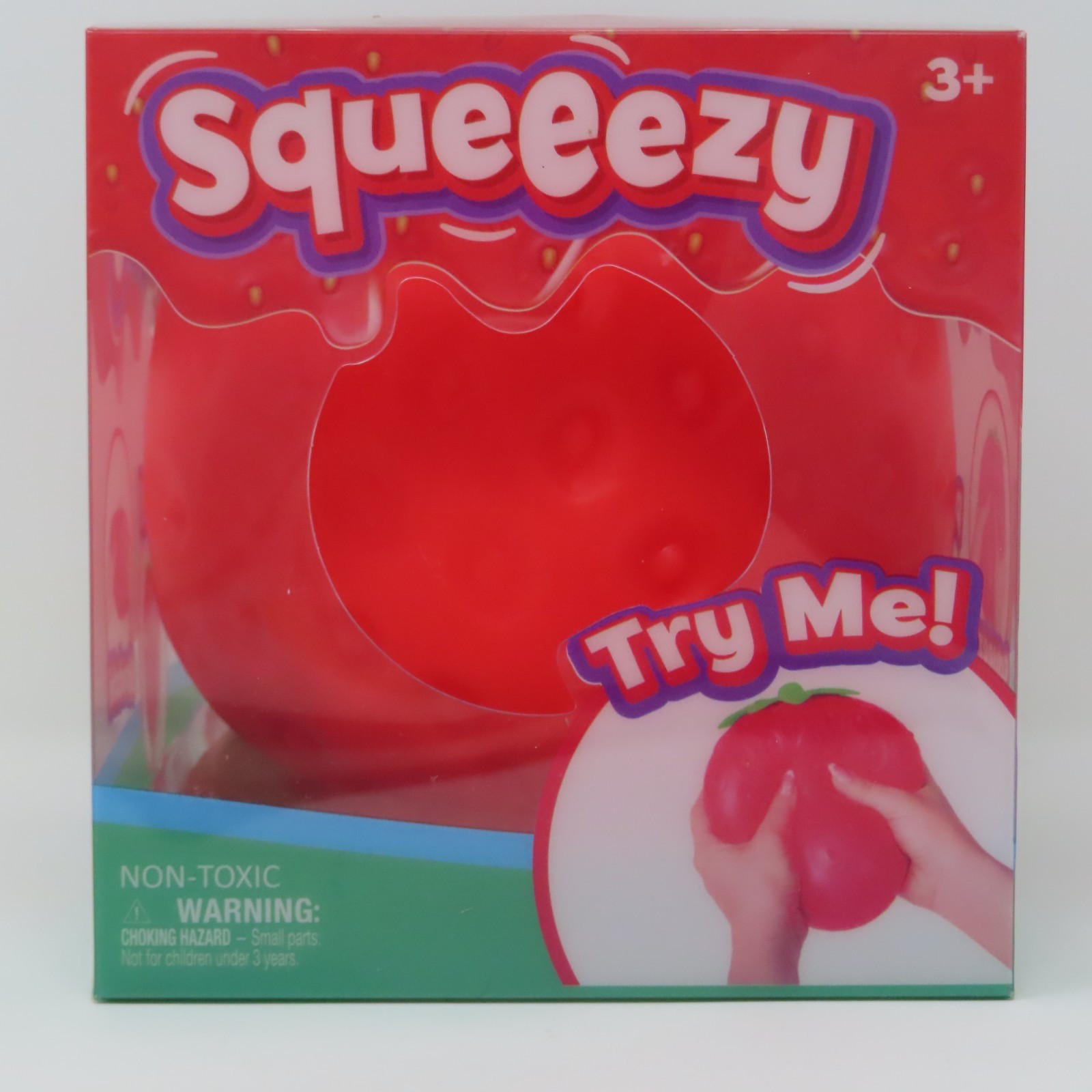 Sunny Days Jumbo Strawberry Squishy Stress Relief Sensory Fidget Toy 5”