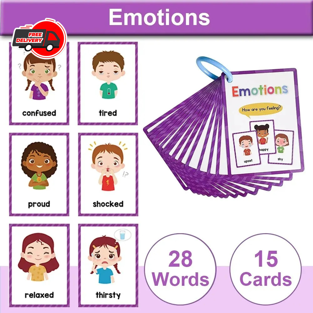 Montessori English Vocabulary Learning Cards for Kids Kindergarten Teaching Aids