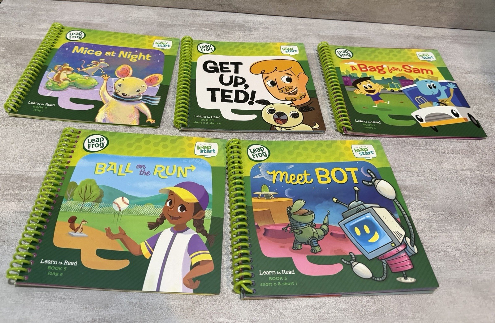 Leap Frog Leap Start Books Lot of 5 Learn To Read