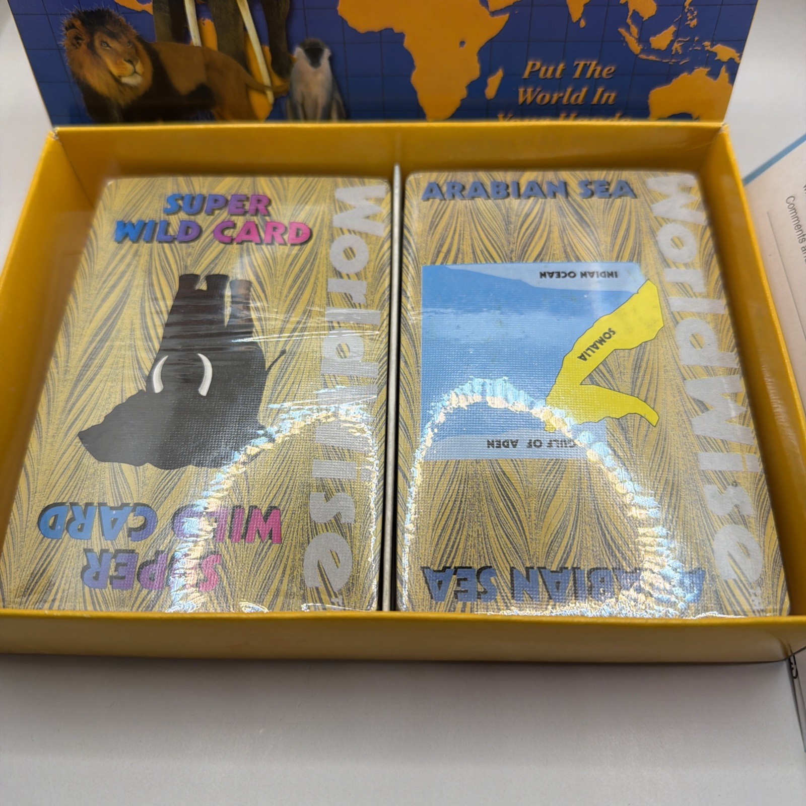 WorldWise Geography Card Game – Africa Edition 2000 Globular Innovations -NIOB