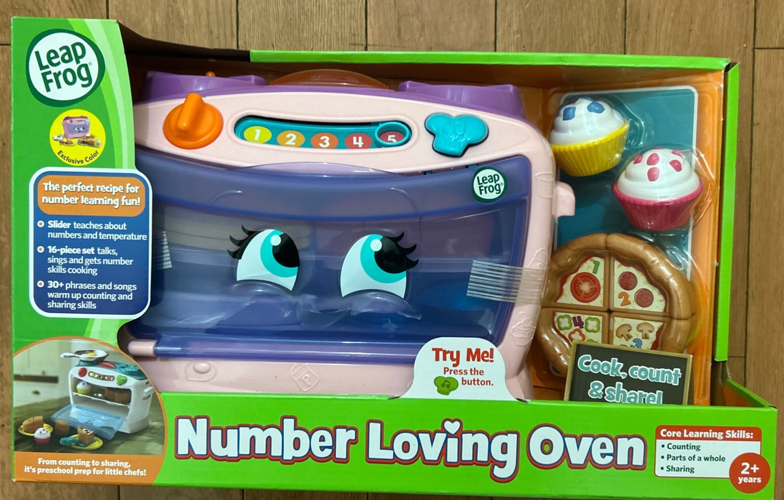 LeapFrog Number Lovin’ Oven Pretend Play Learning Toy 16 Food Pieces NEW