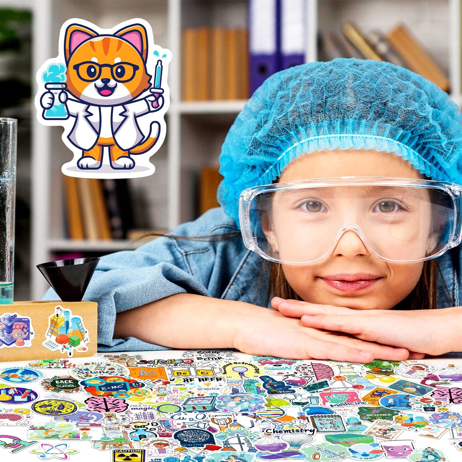 300 PCS Science Stickers, Teacher Stickers for Kids, Physics Math Experiment …