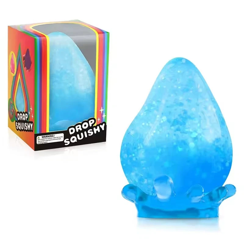 Dream Drop -Sensory Squeeze Toy w/ Dreamy Smooth Squeeze – 3″ Tall Blue”unbrand”