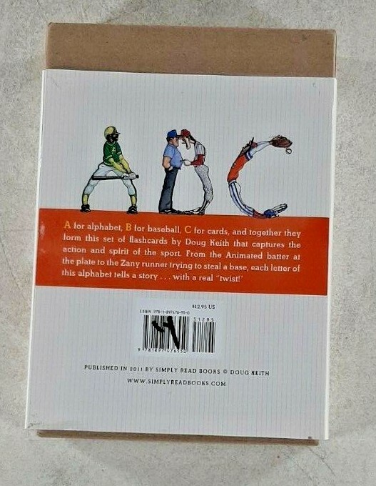 Alphabet Flash Cards By Dough Keith B is for Baseball
