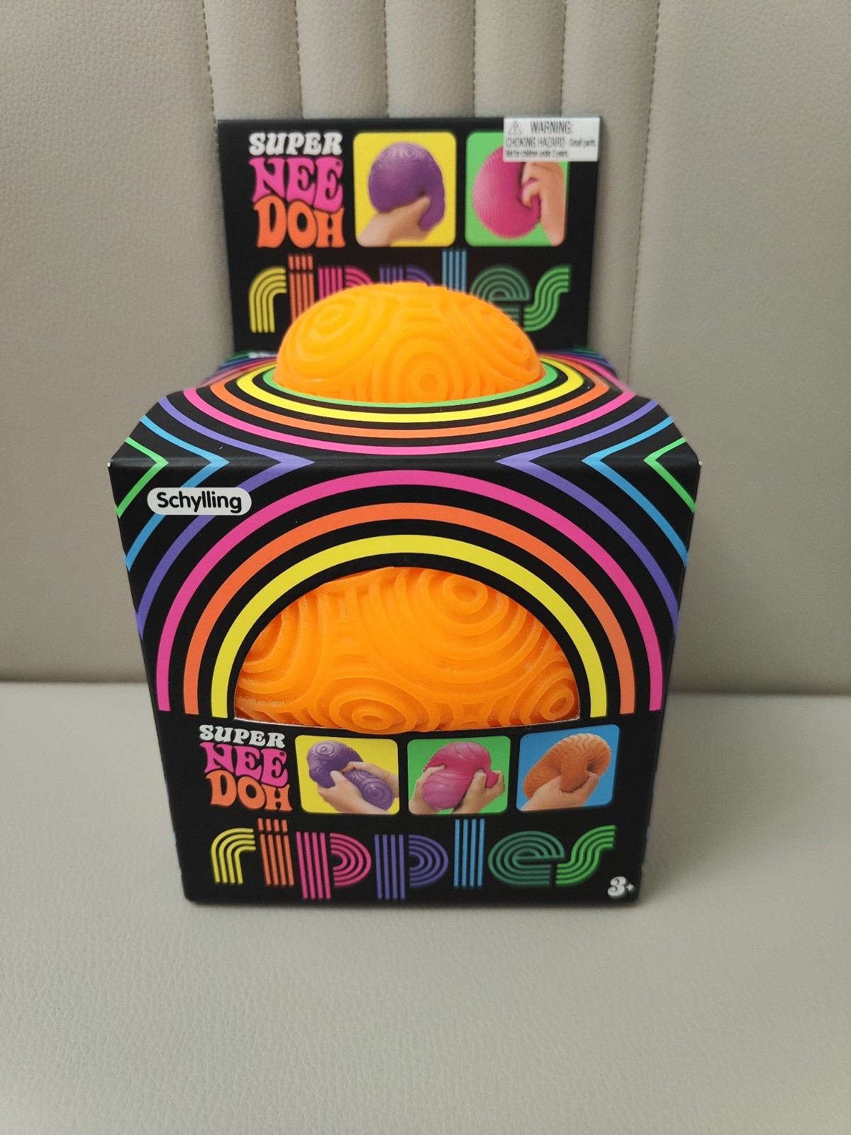 Schylling Super NeeDoh Ripples ORANGE *NEW* SHIP FAST!