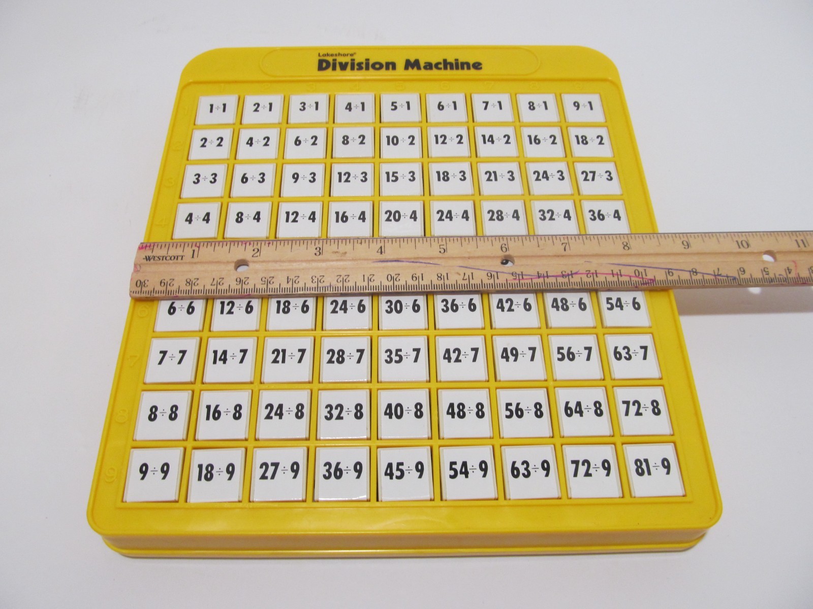 Vintage Lakeshore Multiplication and Division Push Up Button Answer Machines