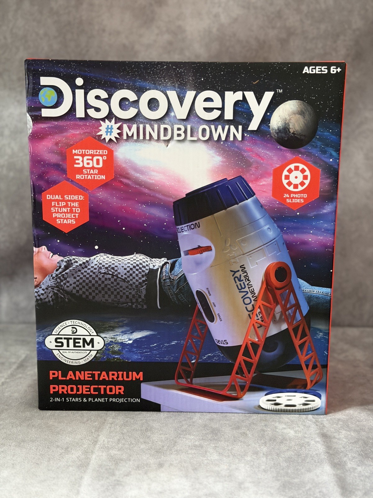 Discovery Mindblown 2-in-1 Reversible Planetarium Space Projector for Children