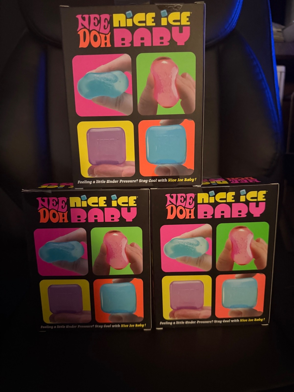 Authentic Schylling NeeDoh 4 pk Nice Ice Baby 3pc Lot 🧊