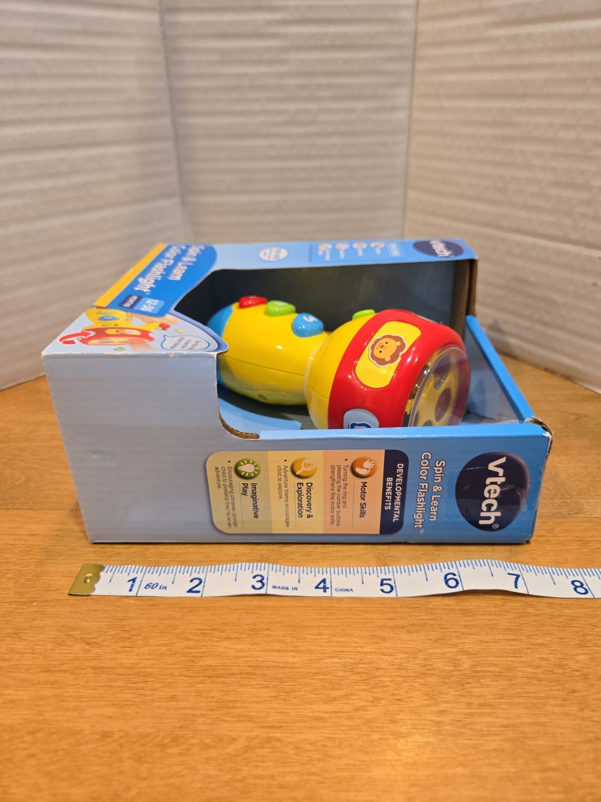 VTech Spin & Learn Color Flashlight Colors, Animals, Counting 1-3 Years Old NIB