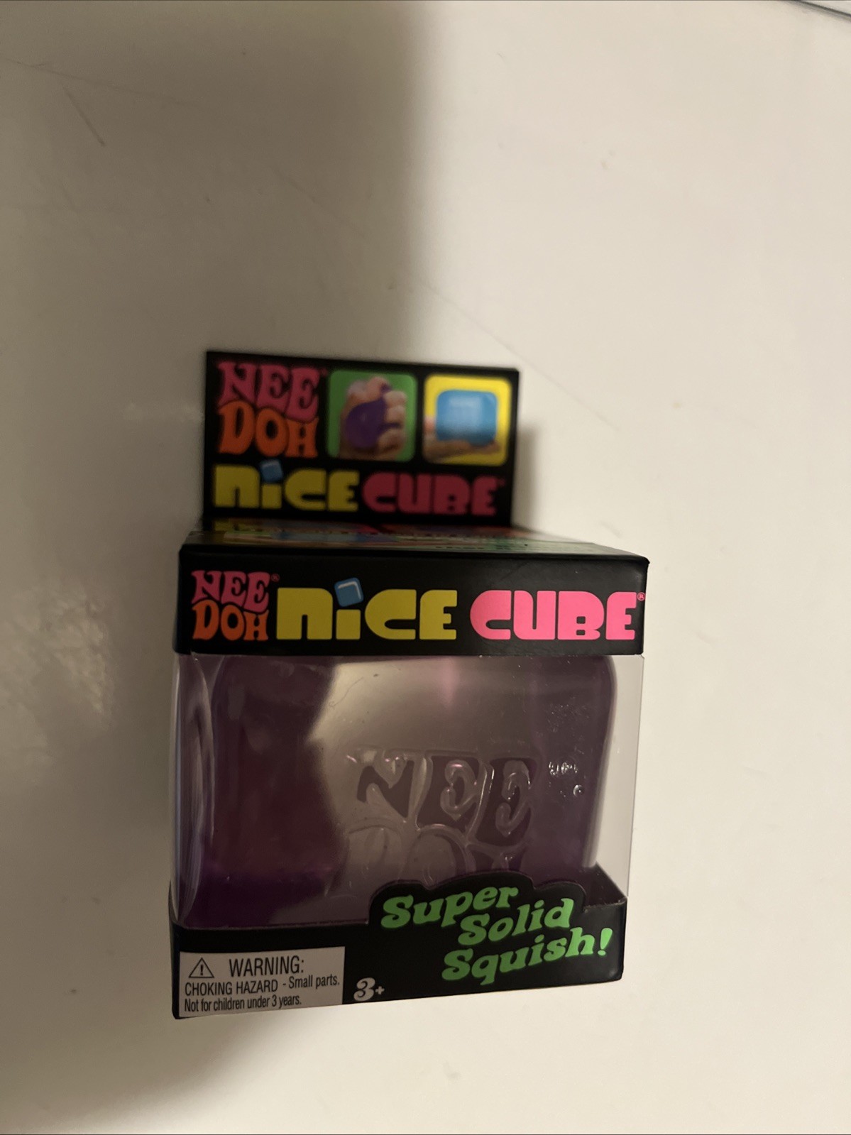 NeeDoh Nice Cube Satisfying Square Shape Sensory Toy for Children blue