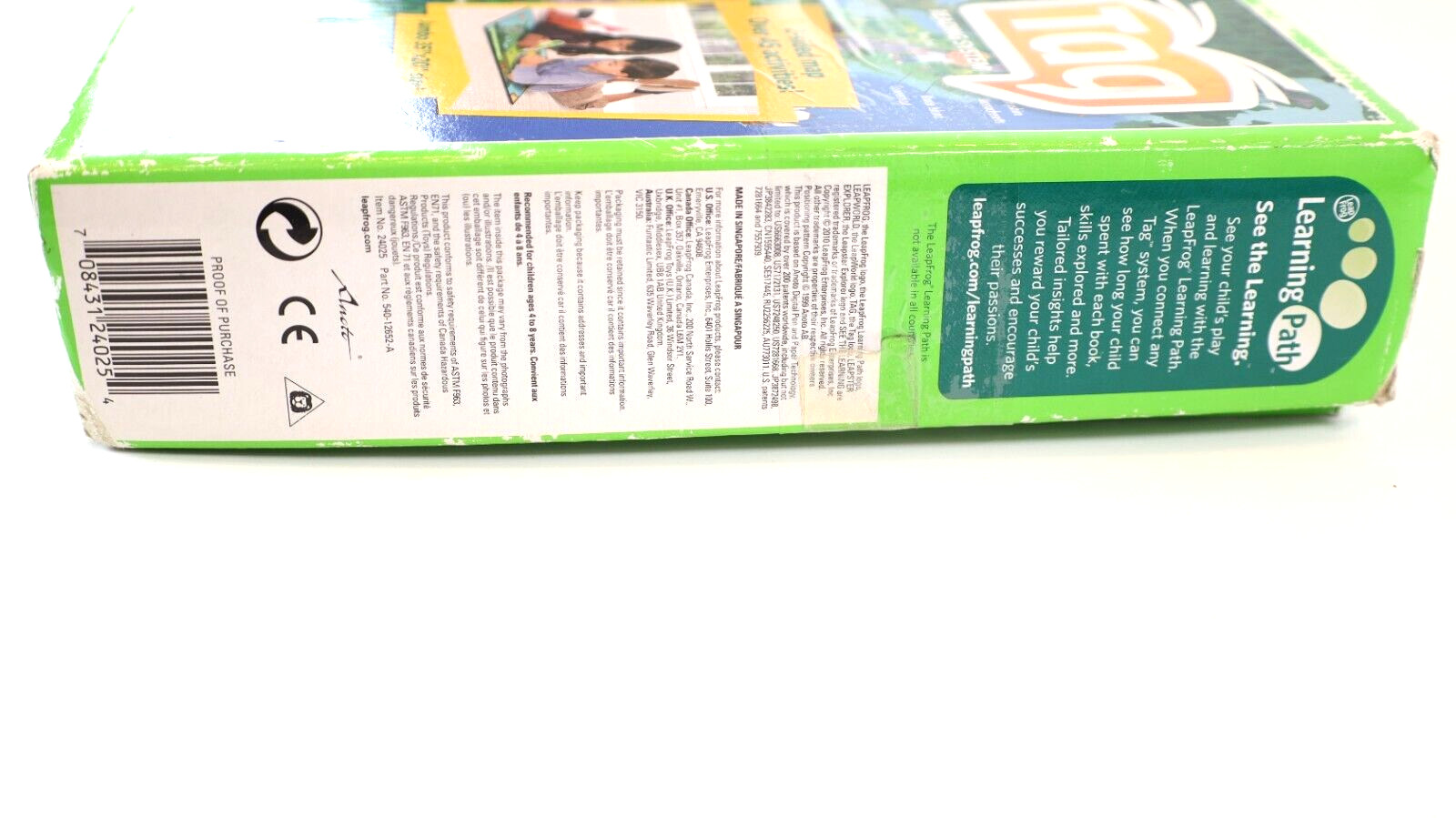 Leap Frog Tag Interactive United States Double Sided Map ONLY 35”x20”