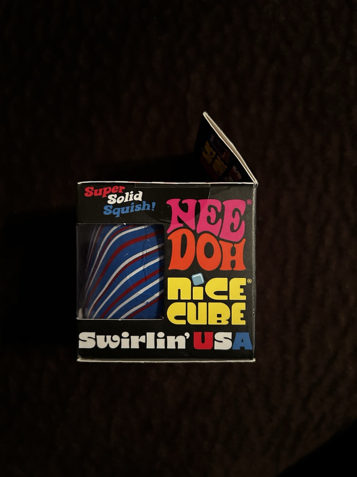 NeeDoh Nice Cube Swirlin’ USA cube. Brand new never opened 100% authentic