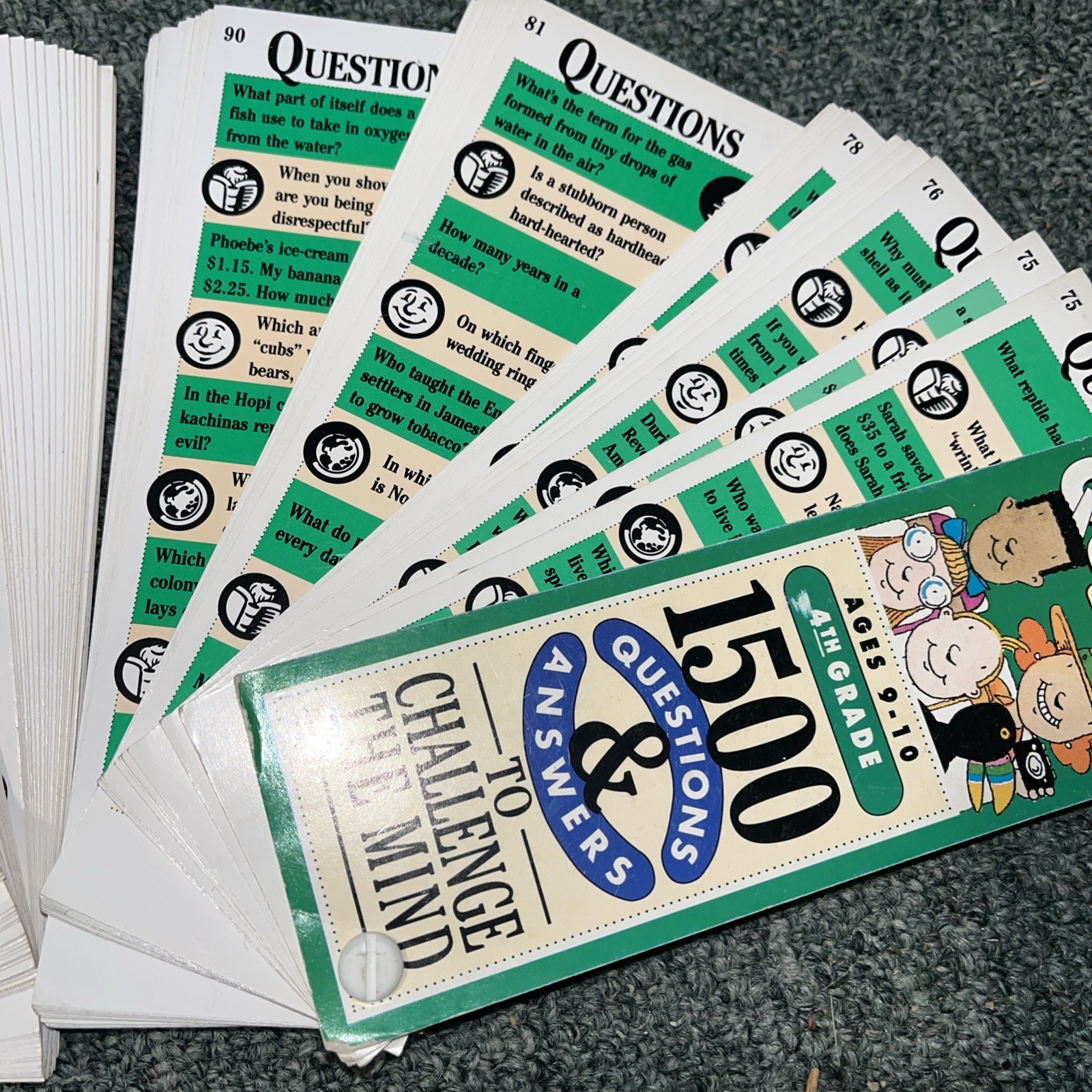 Brain Quest Vintage 1992 Edition – 1500 General Knowledge Q&A for Ages 9-10