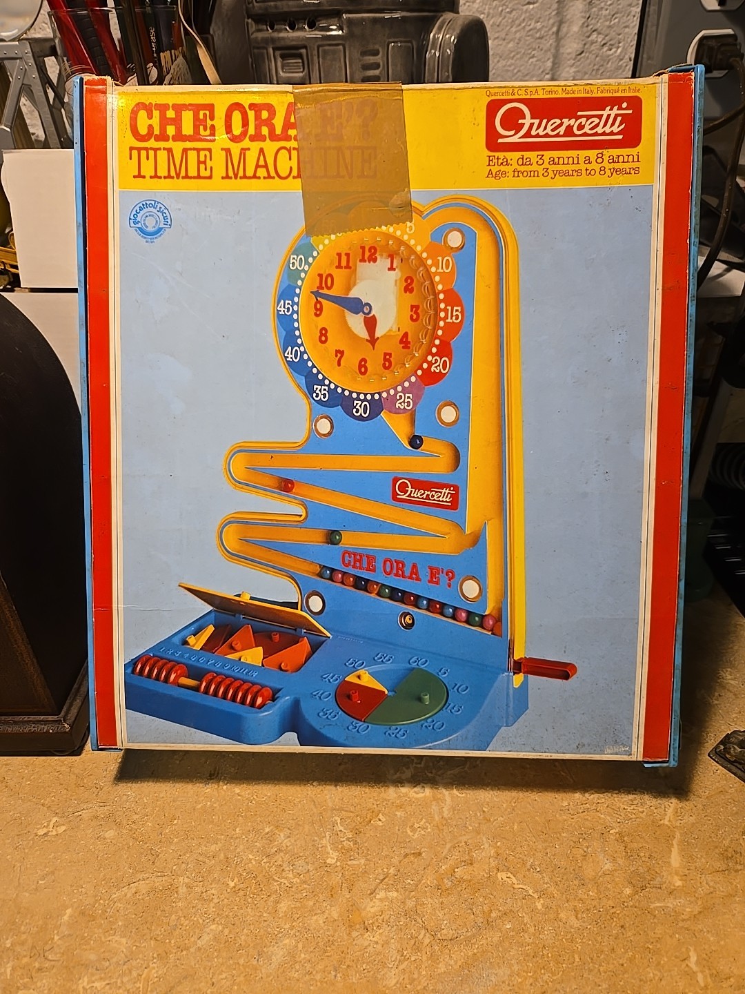 Quercetti Time Machine – Fun Learning To Tell The Time Toy – Made in Italy