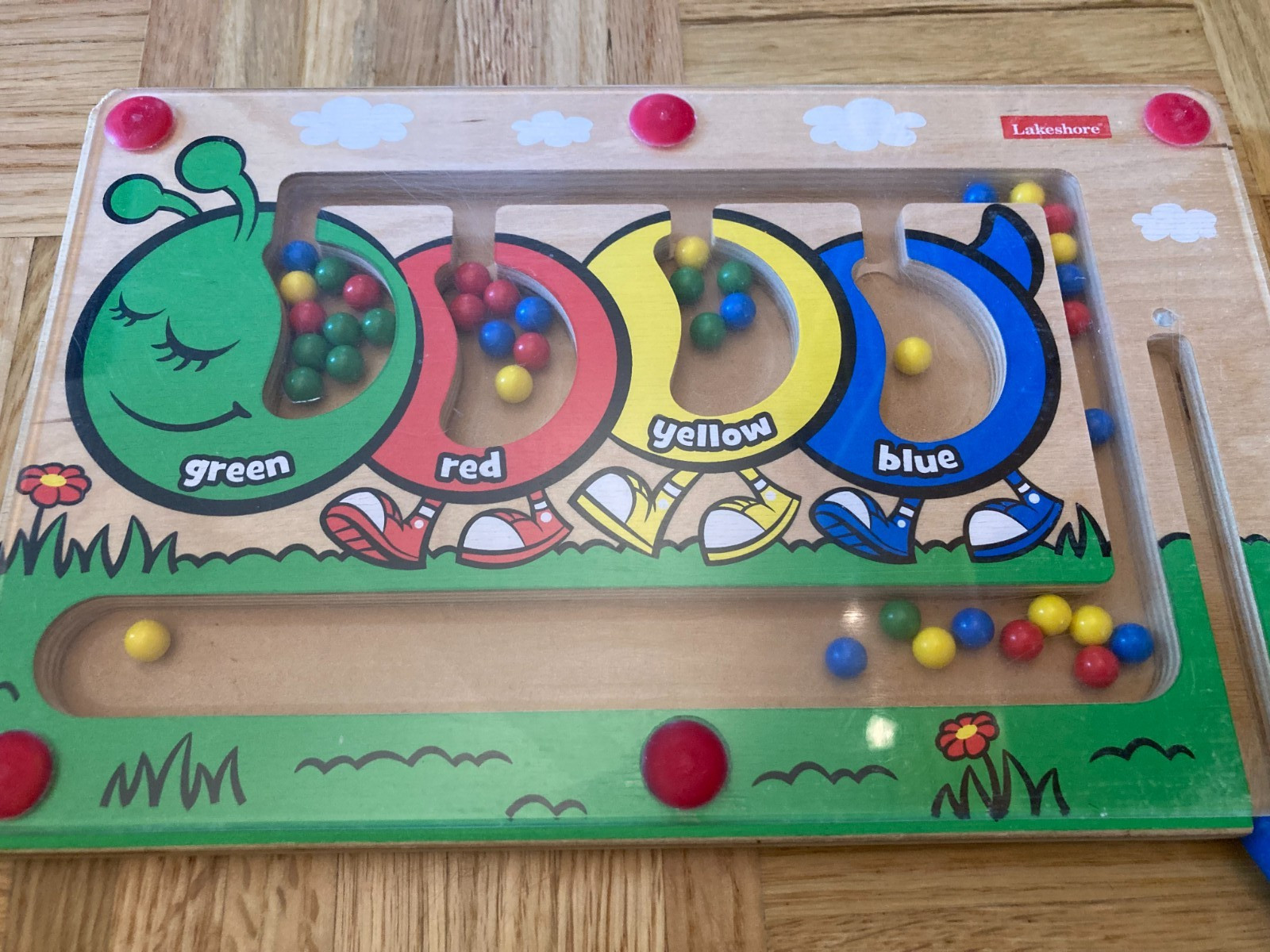 Lakeshore Learning Color Caterpillar & Counting Train Magnetic Wooden Maze