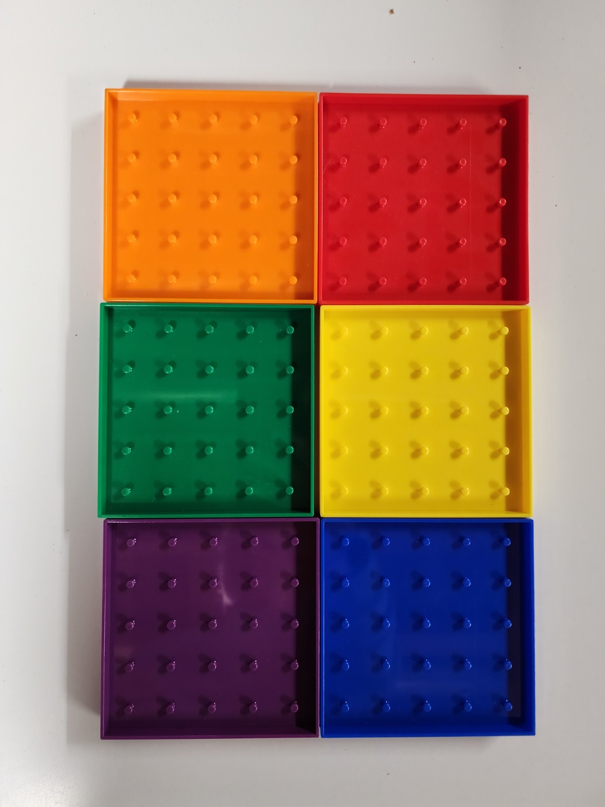 6 5×5 Double Sided Geo Boards Math Tool For Geometric Concepts