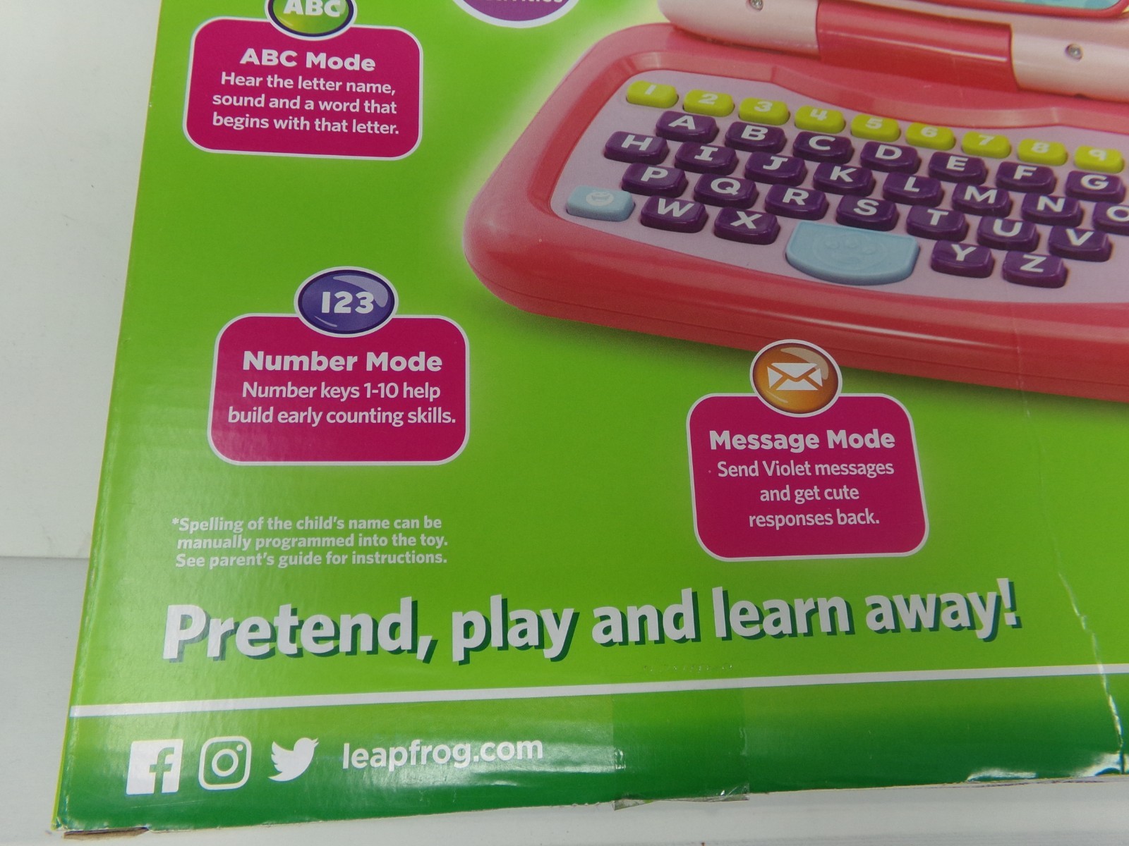 NEW Never Removed from Box 2-in-1 Leap Frog LeapTop Touch Laptop & Tablet pink