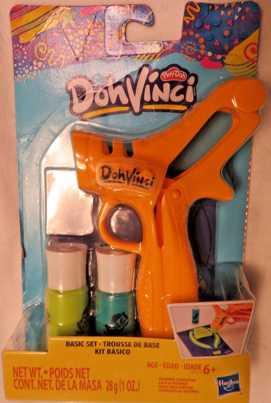 Nos Hasbro Doh Vinci Basic Set Play-Doh Drawing Compound Tool Toy Artist Set