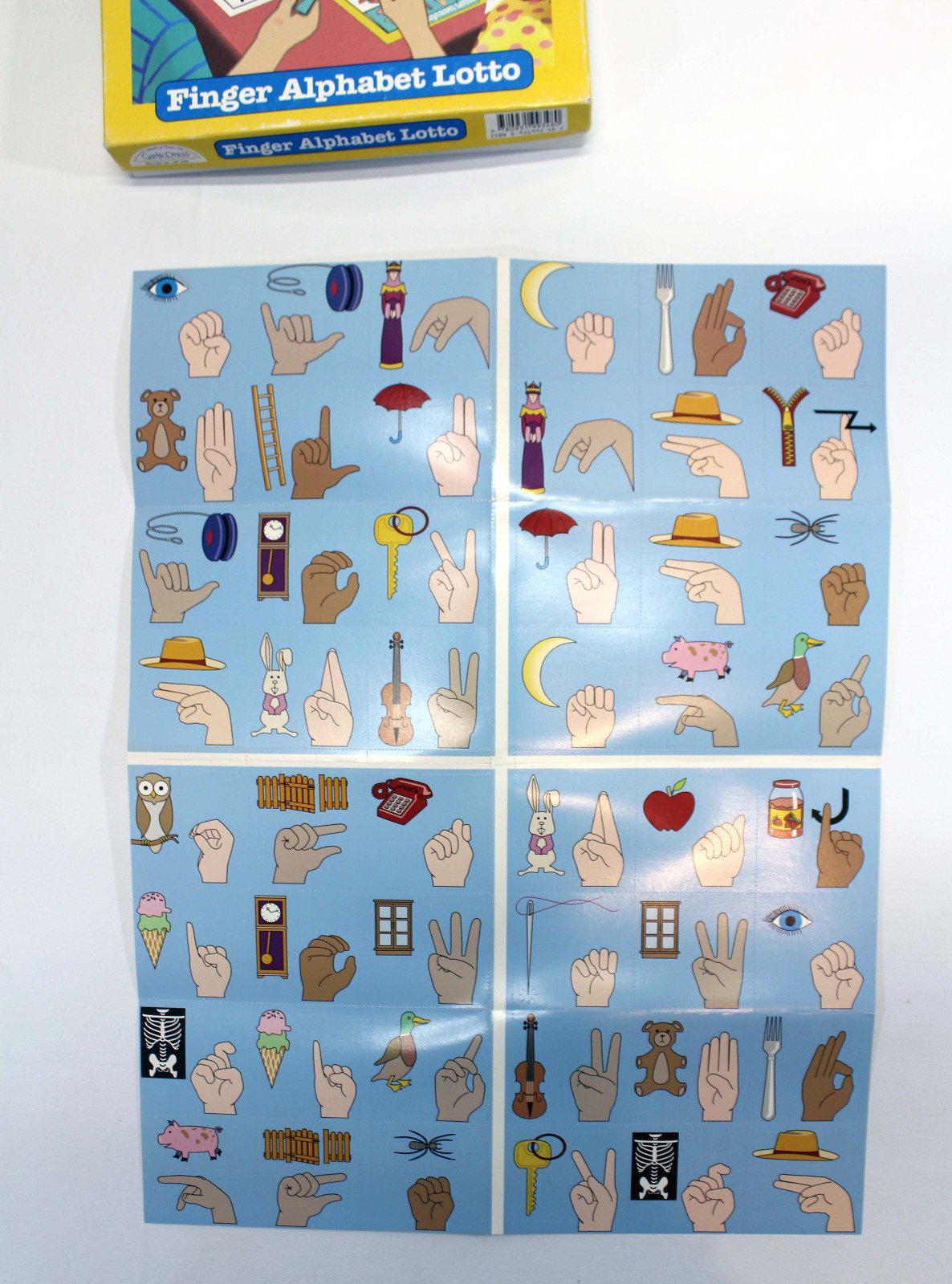 Sign Language Alphabet Game Finger Alphabet Lotto Learn Sign Language Complete