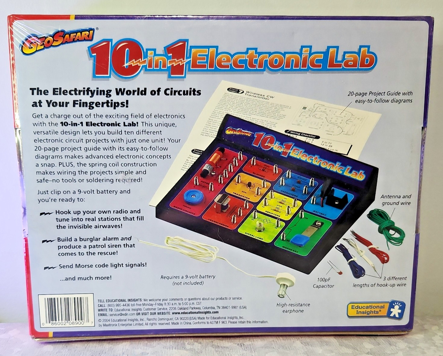 GeoSafari 10 in 1 Electronic Lab Educational Game (SEALED NIB)