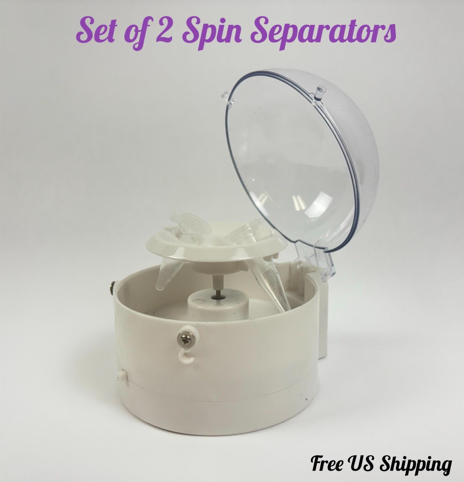 Mini Centrifuge 2 Tube Lab Spin Separator Kids Science Experiment Set of 2