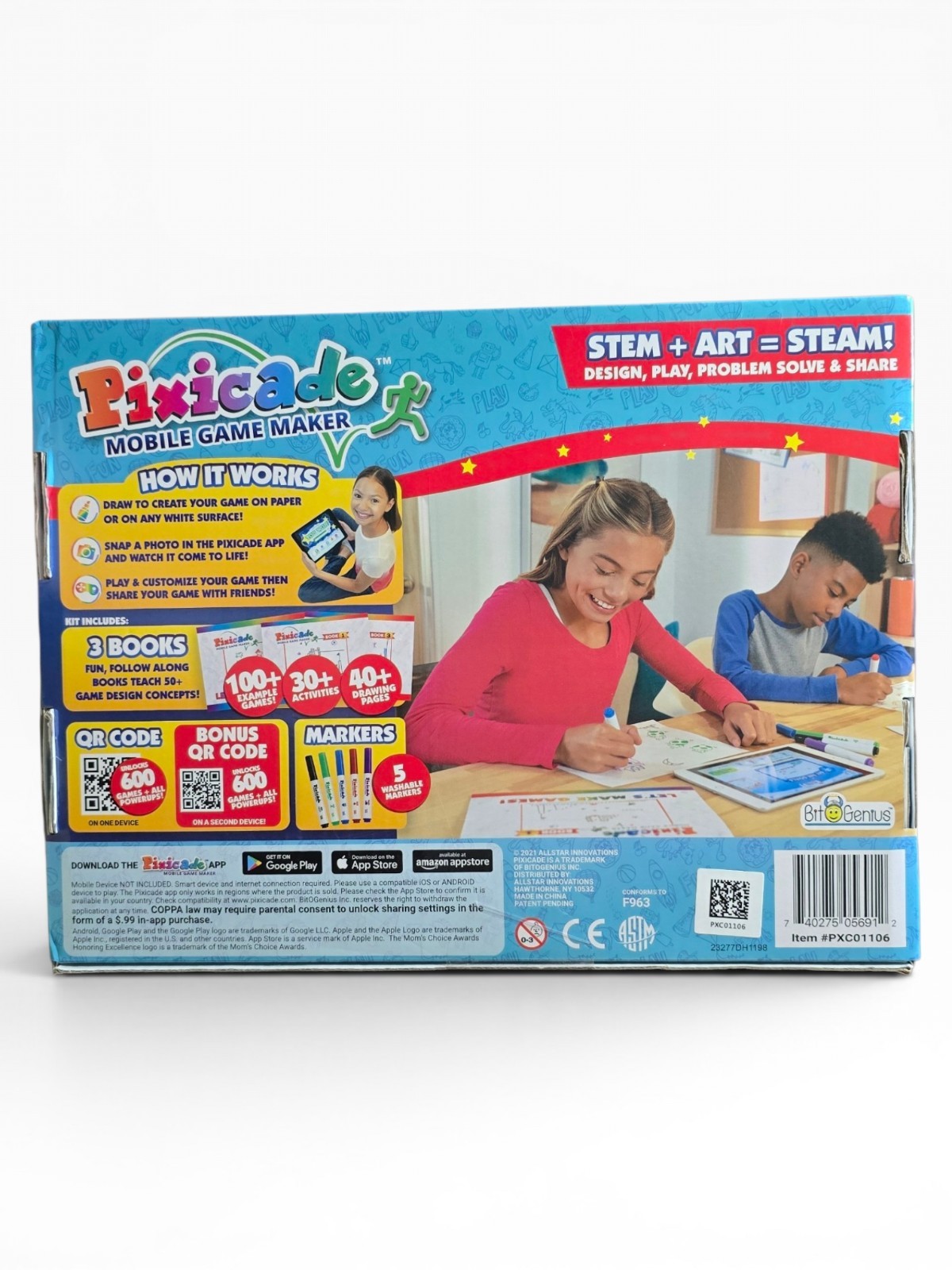 Pixicade Mobile Game Maker Kit Create Your Own Video Games STEM Toy NEW
