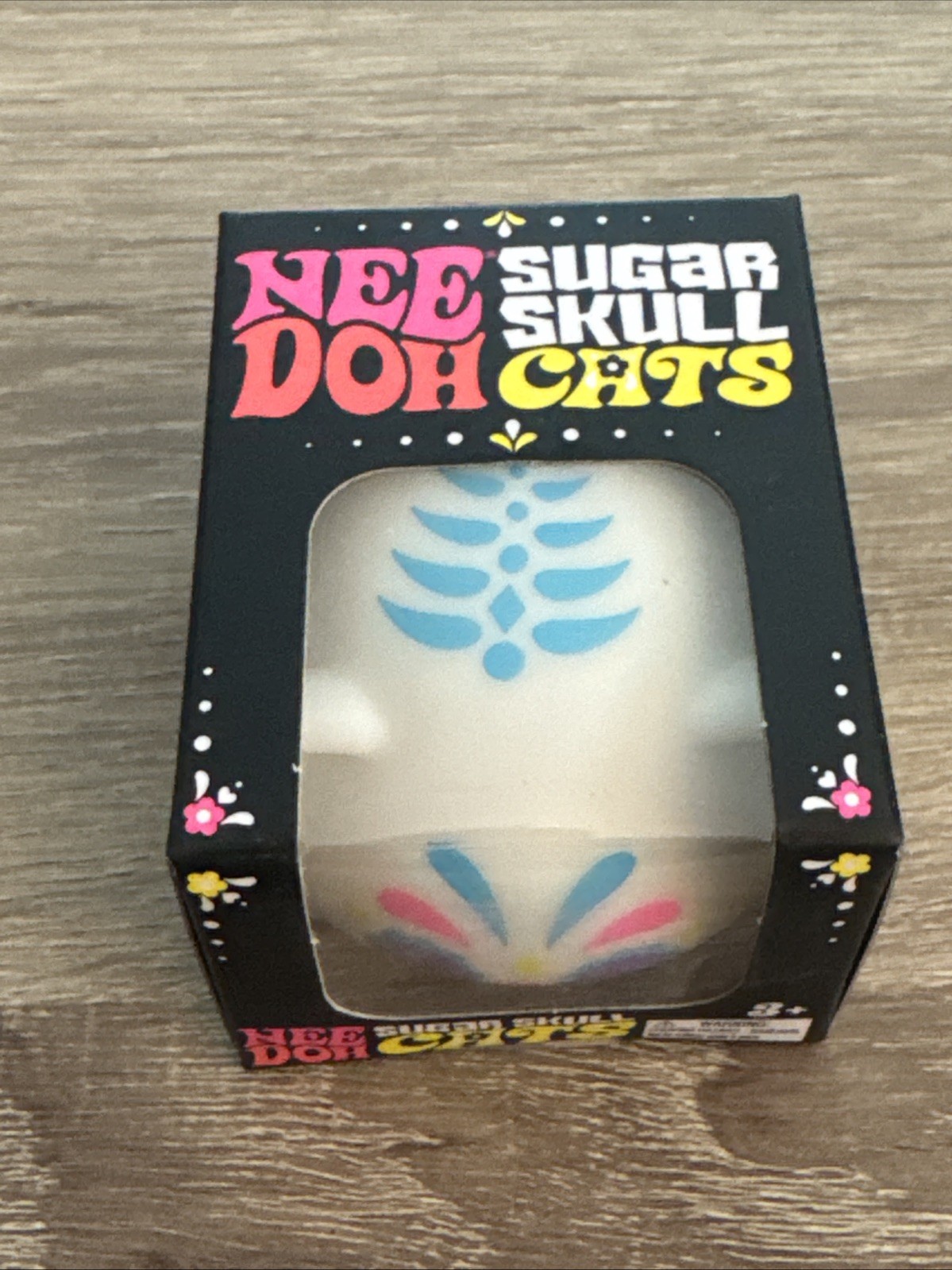 Nee Doh Sugar Skull Cat Glow In The Dark Rare Brand New In Box Random Color